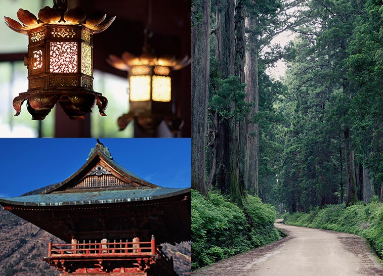 image : Cedar Avenue of Nikko and historic buildings and shrines