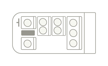 座席図：キャラバン